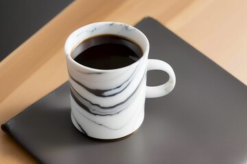 Marble coffee cup.