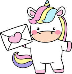 Cute unicorns valentine © anchalee
