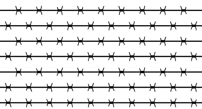 Set Of Barbed Wire Png Illustration Useful For Designing And Creativity. Barbed Wire For Protection And Security On Transparent Background. Png Image.