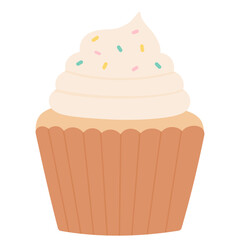 Cupcake Muffin with Sprinkles