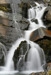 Waterfall at Cwmorthin in Snowdonia