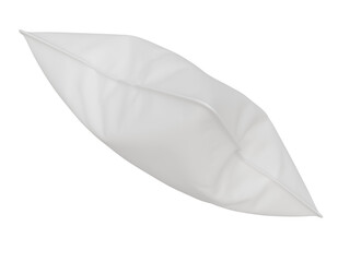 Mockup white square pillow. 3d render