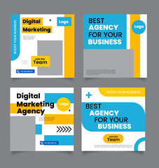 digital marketing agency and corporate social media post template