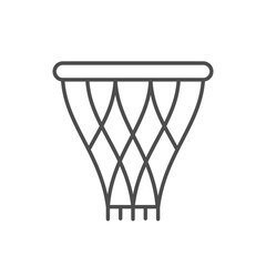 Basketball basket line outline icon