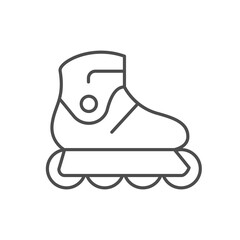 Roller skates line outline icon