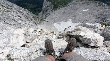 Klettersteig Alpsitze, Bayern, Deutschland