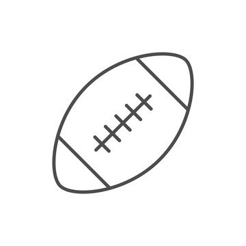 American football ball line icon