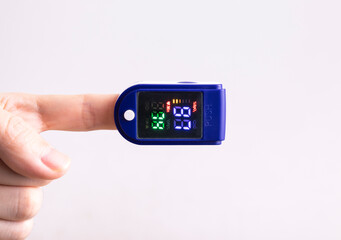 Blood oxygen saturation was measured with a pulse oximeter