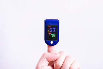 Blood oxygen saturation was measured with a pulse oximeter