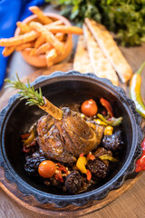 roasted lamb chops with potatoes