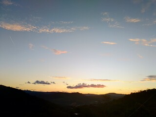 sunrise over the mountains, pôr do sol