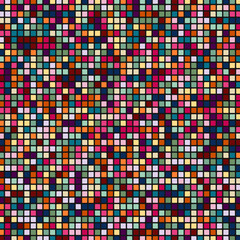 Fototapeta premium Color checkered squares background abstract illustration