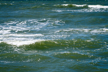 Baltic Sea waves background