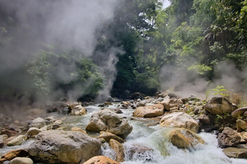 Hot Springs in the Gunung Leuser National Park, Ketambe, Aceh, Sumatra, Indonesia