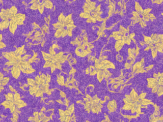 Fototapeta na wymiar seamless batik patterns good for background and wallpaper