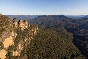 Photo sur Plexiglas Trois sœurs View of Tree Sisters and Jamison valley, Blue mountains, Australia
