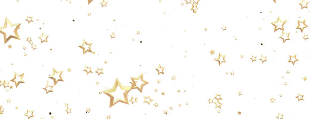 A gray whirlwind of golden snowflakes and stars. New