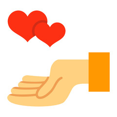 Give Love Flat Icon