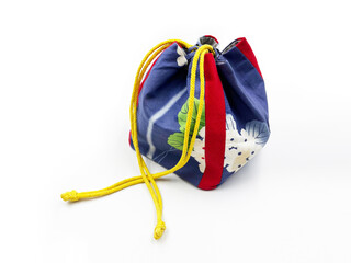 Japanese Kinchaku Drawstring Pouch Handbag Bag