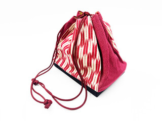 Japanese Kinchaku Drawstring Pouch Handbag Bag