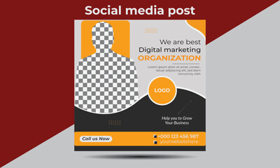 Social media post design template