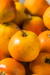 Naklejka na ściany i meble Raw Orange Organic Tejocote Apples