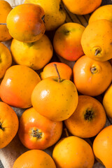 Raw Orange Organic Tejocote Apples