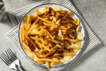 Homemade Canadian Poutine Gravy French Fries