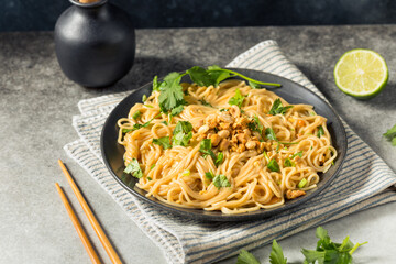 Homemade Asian Peanut Sauce Noodles