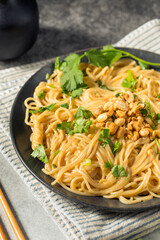 Homemade Asian Peanut Sauce Noodles