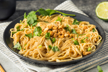 Homemade Asian Peanut Sauce Noodles