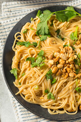 Homemade Asian Peanut Sauce Noodles
