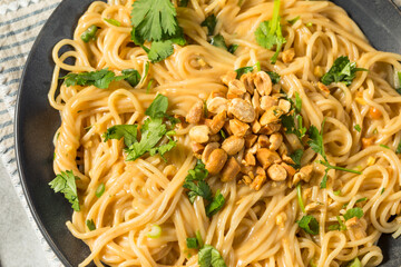 Homemade Asian Peanut Sauce Noodles