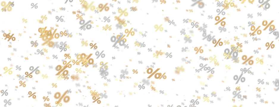 Blurred sale background.