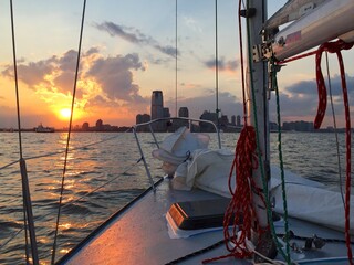 Sunset Sailing New York Harbor