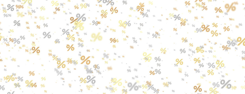 Blurred sale background.