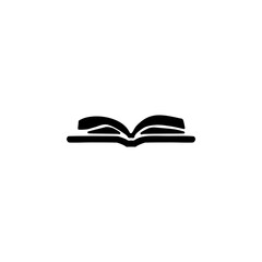 Open book hand drawn icon