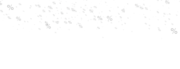 percent shopping digital in hand 3d.