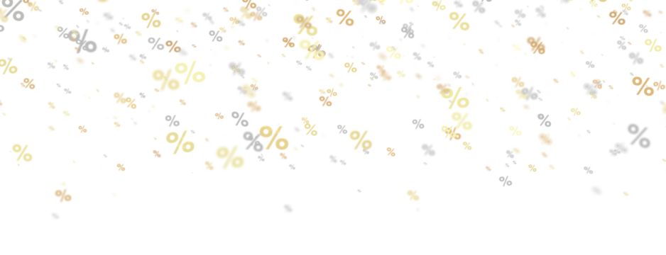 sale digital percent in hand