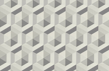 symmetrical wallpaper, background, texture of geometric shapes of different shades, which creates an optical illusion
