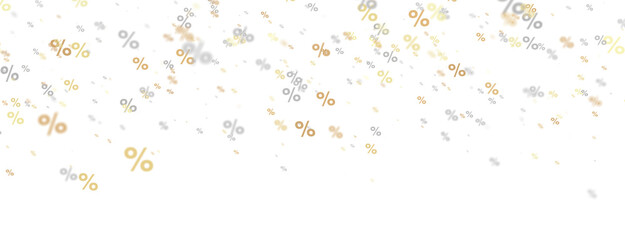 percent shopping digital in hand 3d.