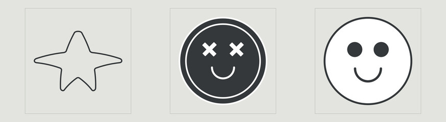 Set of Y2K style vectors of objects. Trendy geometric postmodern figures. Objects in y2k style. Projects, posters, banners. Vector illustration