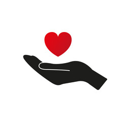 Heart in hand.