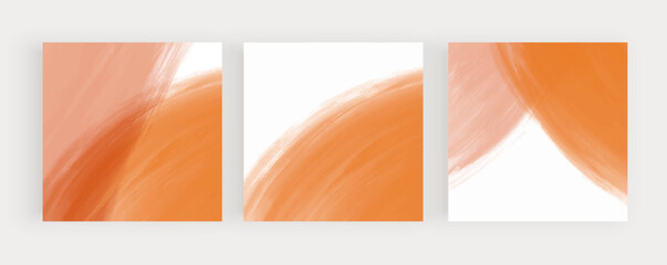 Orange watercolor backgrounds for social media posts
