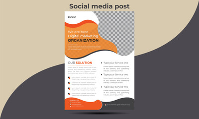 Modern corporate Business flyer design template