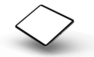 Photo White tablet, isolated on 3d background
