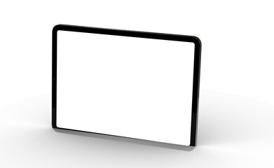 Photo White tablet, isolated on 3d background