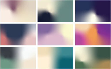 Set of Vintage Gradient Backgrounds 