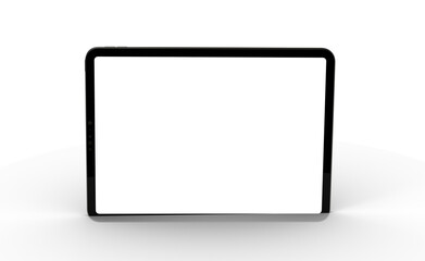 Photo White tablet, isolated on 3d background