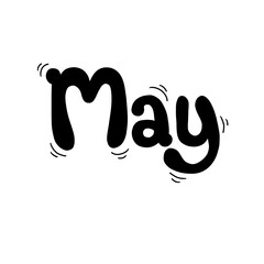 May Typography Lettering